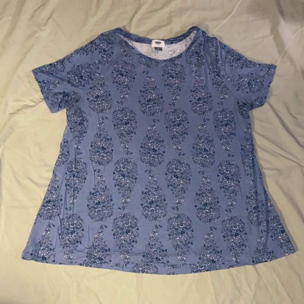 Old Navy Blue Floral Shirt!